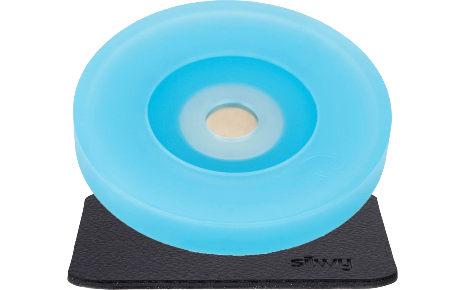Silwy Magnet Adapter inklusive Metall Nano Gel Pad zur Fixierung von Stielgläsern anthrazit