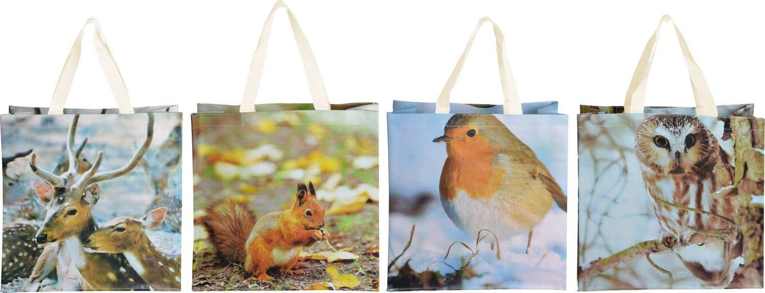Esschert Design shopper Lennox roodborst 39 x 14 x 38,8 cm