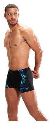 Maillot de Bain Speedo Eco Tech Print Aquashort Noir Bleu