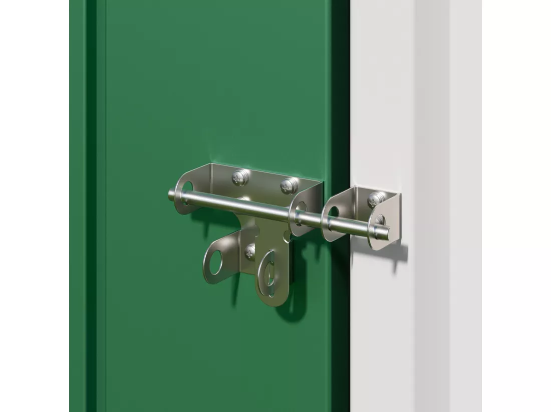 Bealife Abri de Jardin en Métal 162 x 95 x 182 cm Cabanon Vert sur Terrain