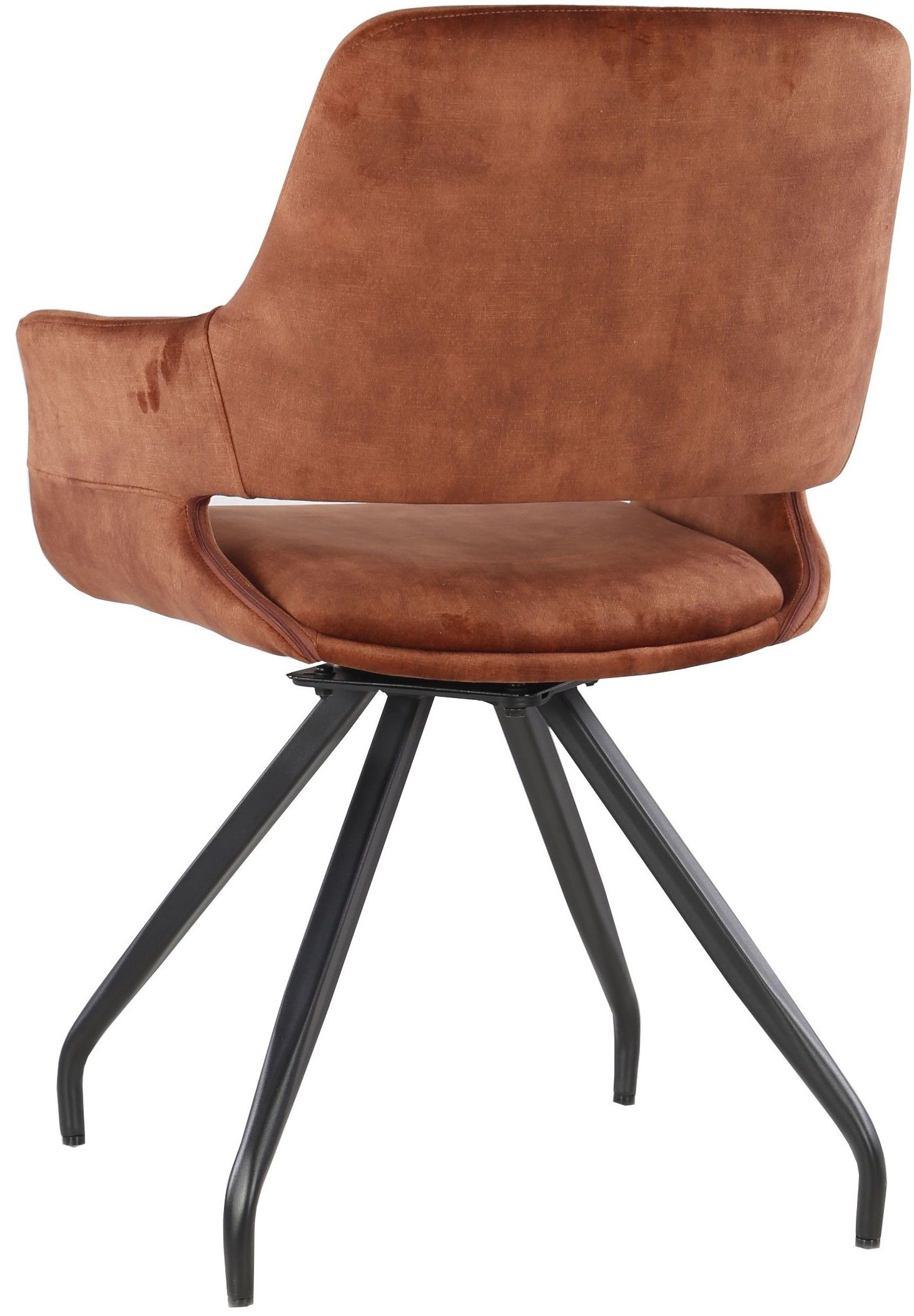 Eetkamerstoel Rust Velvet Capp B61 x D61 x H88 cm