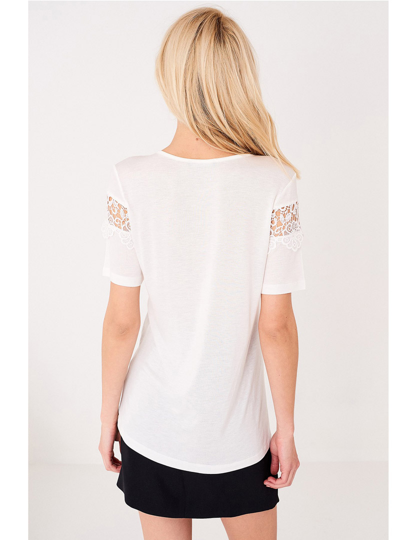 White Lace T-Shirt