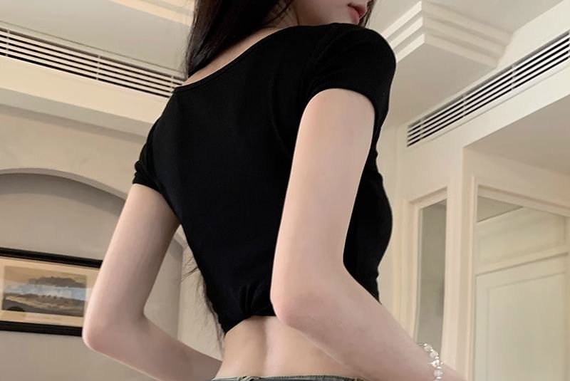 Pinatra - Low Rise Washed Denim Hotpants