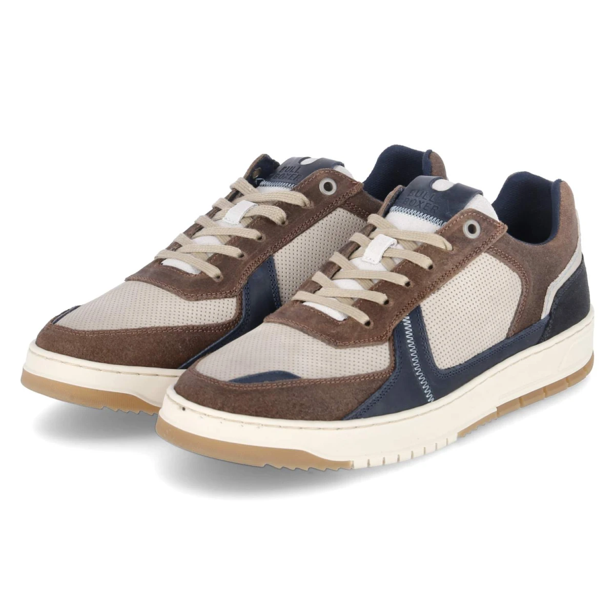 BullboxerLow Sneaker - Grey - Dark Brown