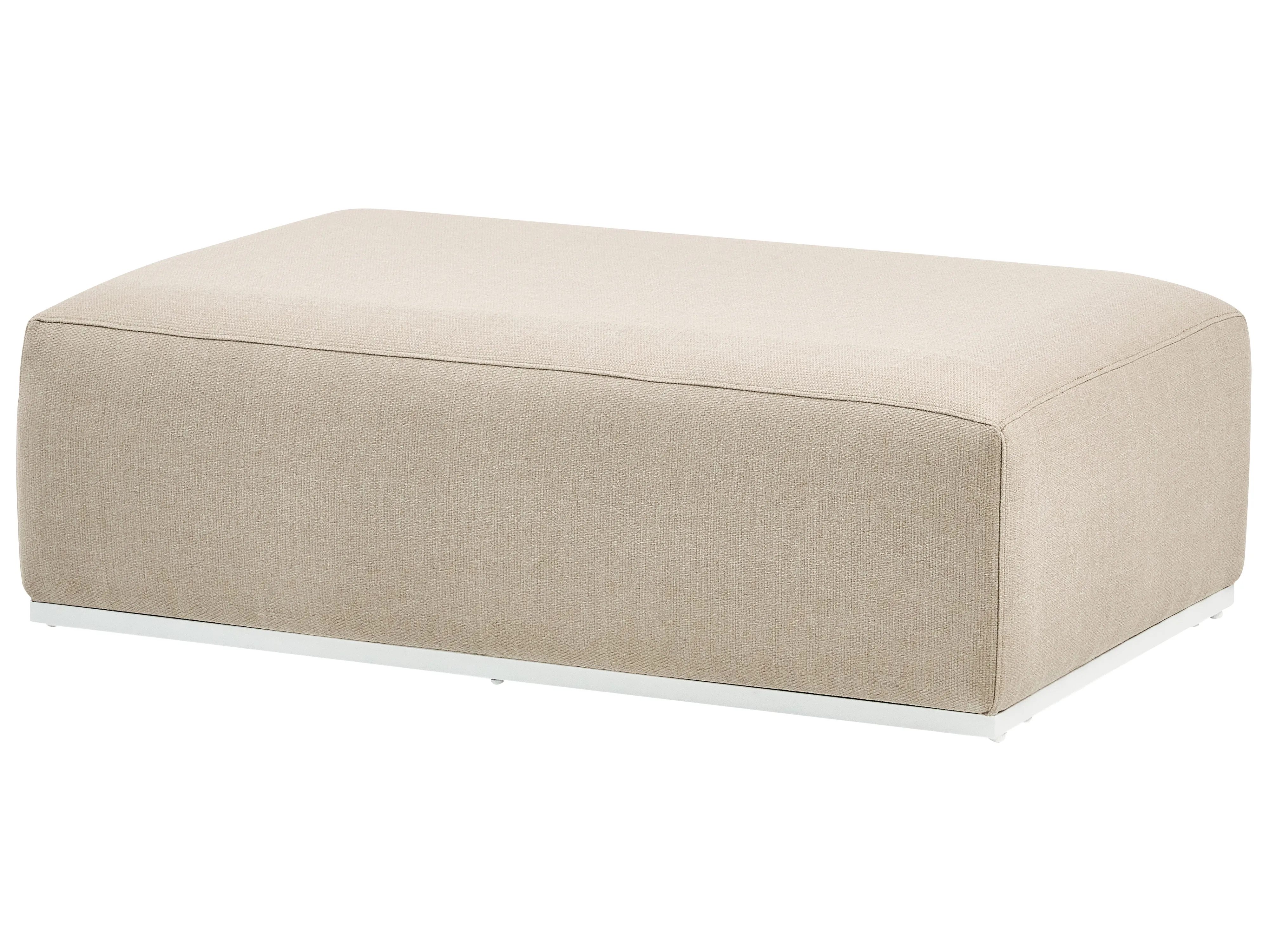 Tuin loungebank met ottomaan 7-zits BATTIFOLLO modulair Beige