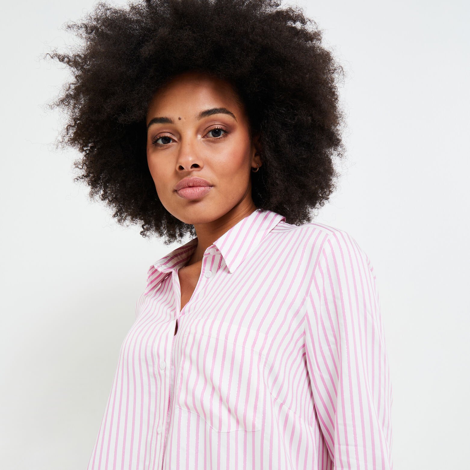 Chemise rayée femme