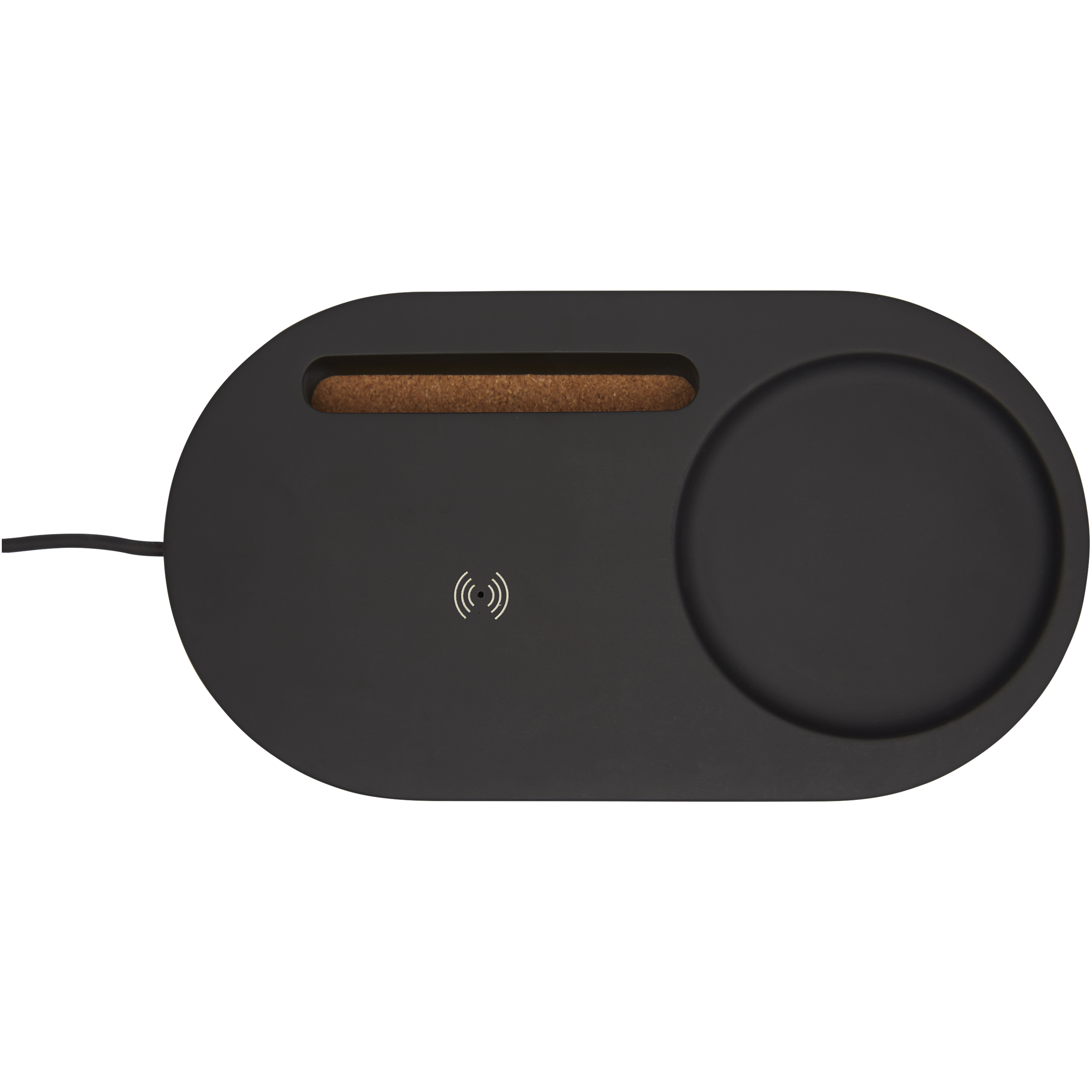 EgotierPro 124142 - Organisateur de Bureau avec Chargeur Sans Fil 5W