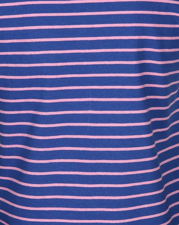 T-Shirt SUMMER FUN gestreift in blau/pink