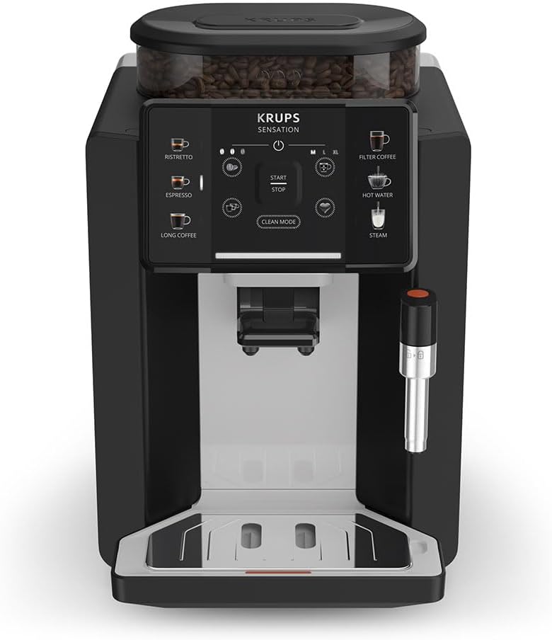 KRUPS Sensation C10 EA910A10 Cafetera Superautomática mit Molinillo 15 Bares Negra
