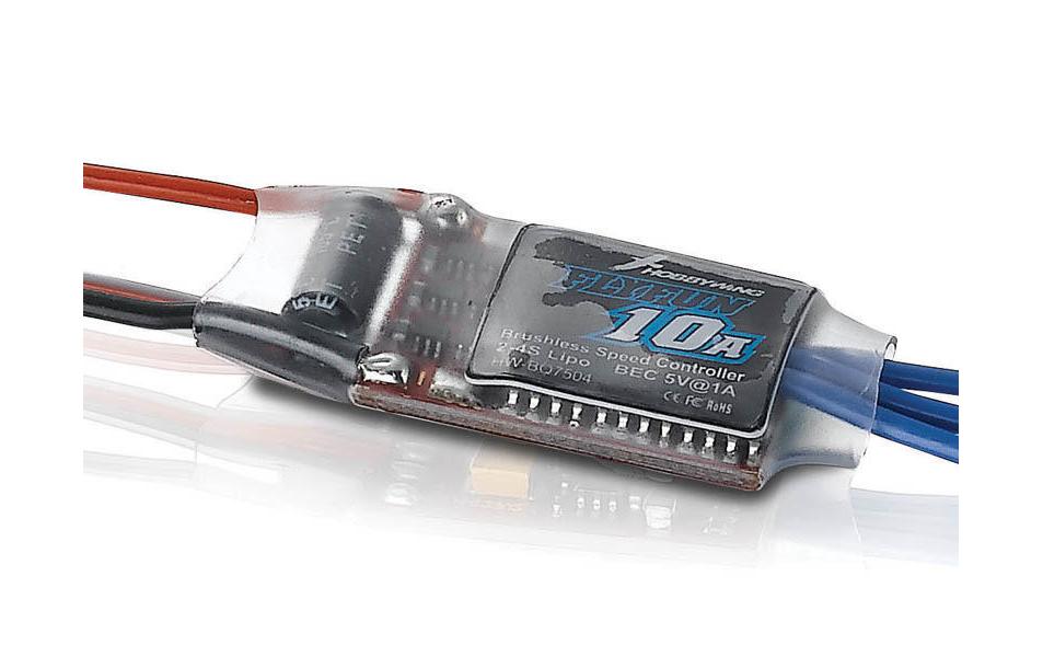 Brushless Regler FlyFun 10A, 2-4S, BECBrushless ESC für leichte Flugmodelle