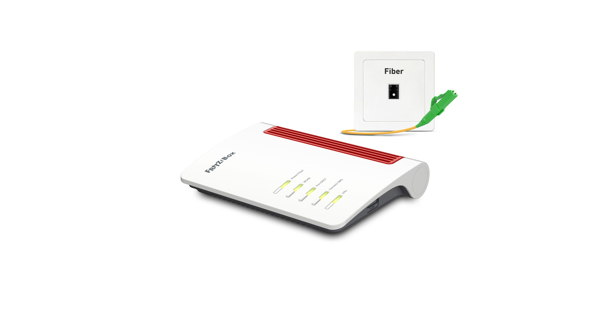 FRITZ!Box 5530 Fiber Edition International router  (Wit/rood)
