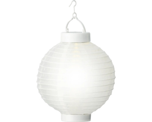 Lumineo Nylon solarlantaarn, warm wit