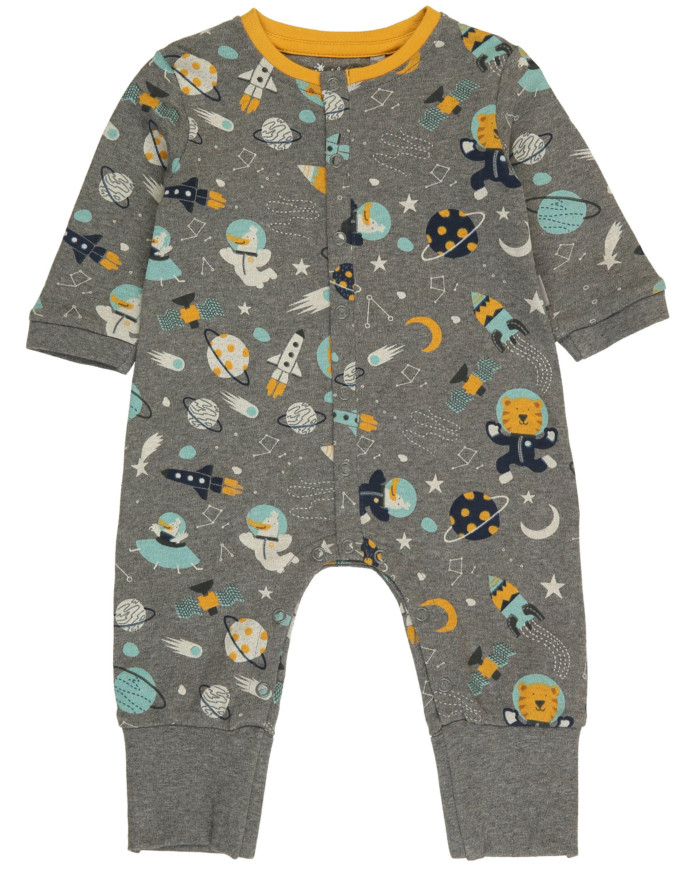 Schlafstrampler SPACE TIGER in grau