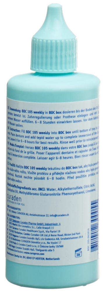 CURAPROX BDC 105 Weekly Konzentrat Lös 100 ml