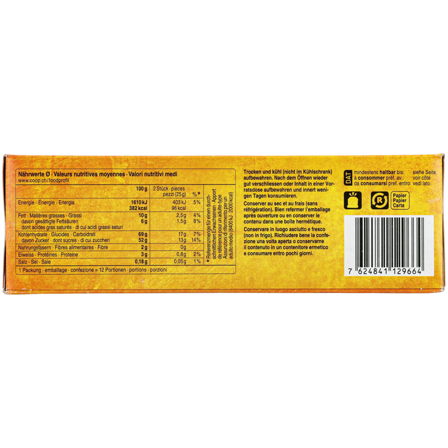 Prix Garantie Fairtrade Soft Cake Orange