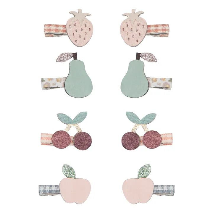 Mimi & Lula Lot 8 Mini Barrettes Fruit | Rose