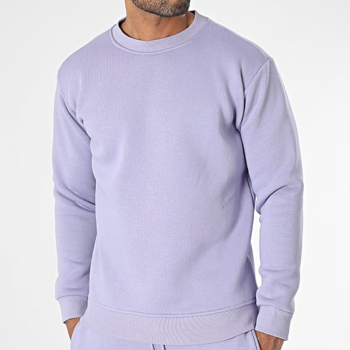 Ensemble Sweat Crewneck Et Pantalon Jogging Violet