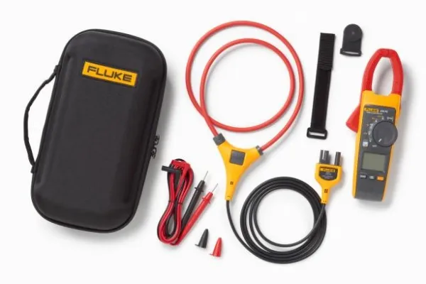 Fluke 376 FC, LCD, CAT III 1000V, CAT IV 600V, 395 g, Gul