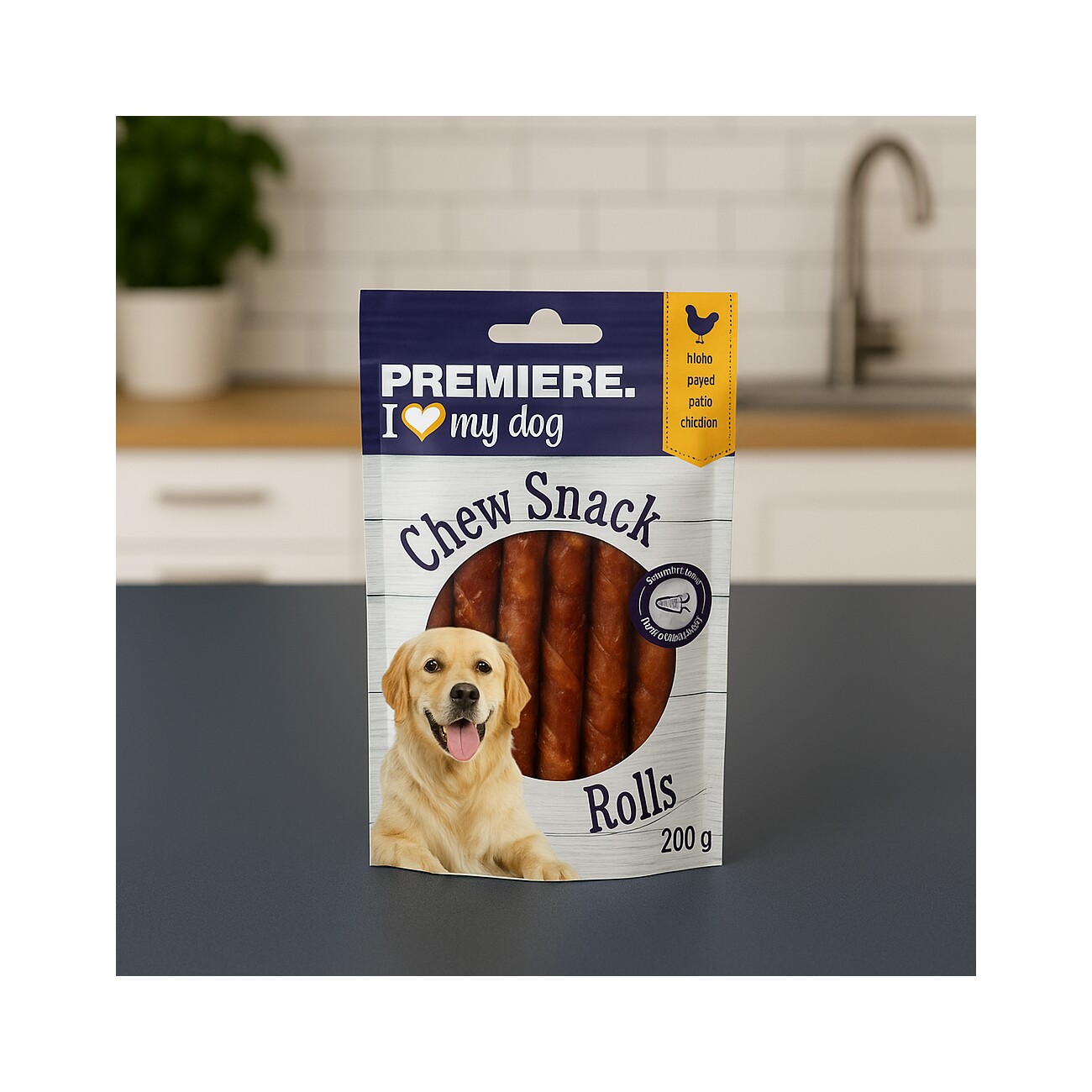 PREMIERE Chew Snack Kaustangen Rolls Huhn 200g