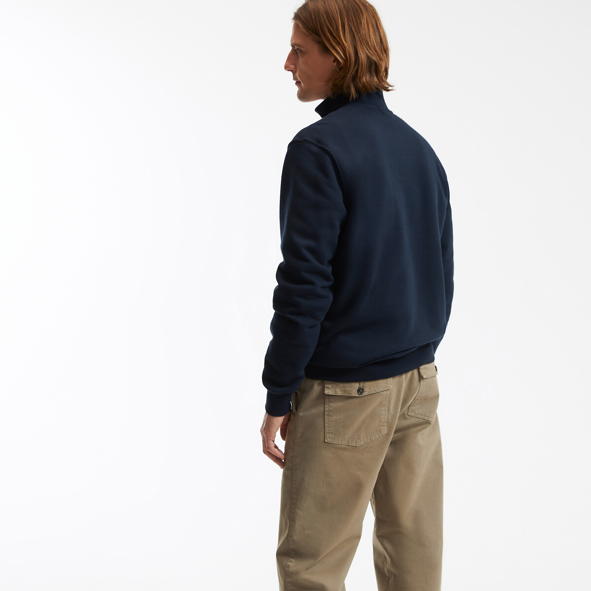 COLEÇÃO LA REDOUTE<br>Suéter com zíper e gola marinheiro