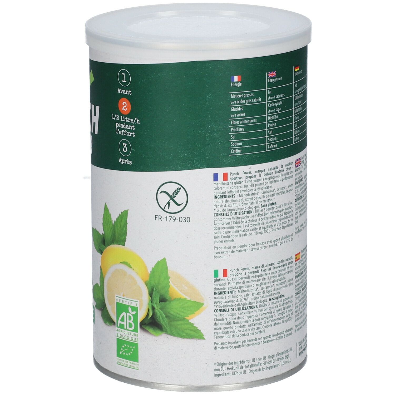 PUNCH POWER Biodrink BIO Zitrone-Minze
