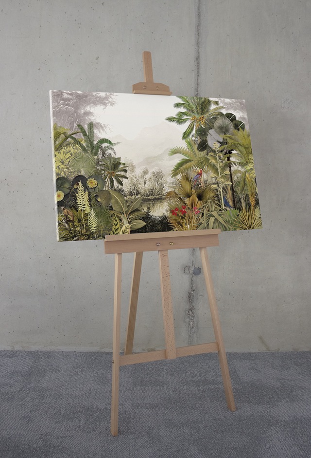 Komar Leinwandbild »Hiding Parrot - Grösse 60 x 90 cm« Natur 1 Stk. tlg. Keilrahmenbild mi Echtholzrahmen
