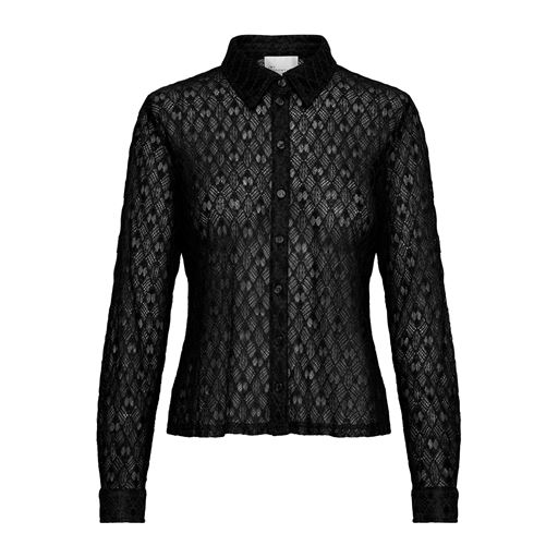 My Essential Wardrobe ViolaMW Lace Skjorte, Black, 42