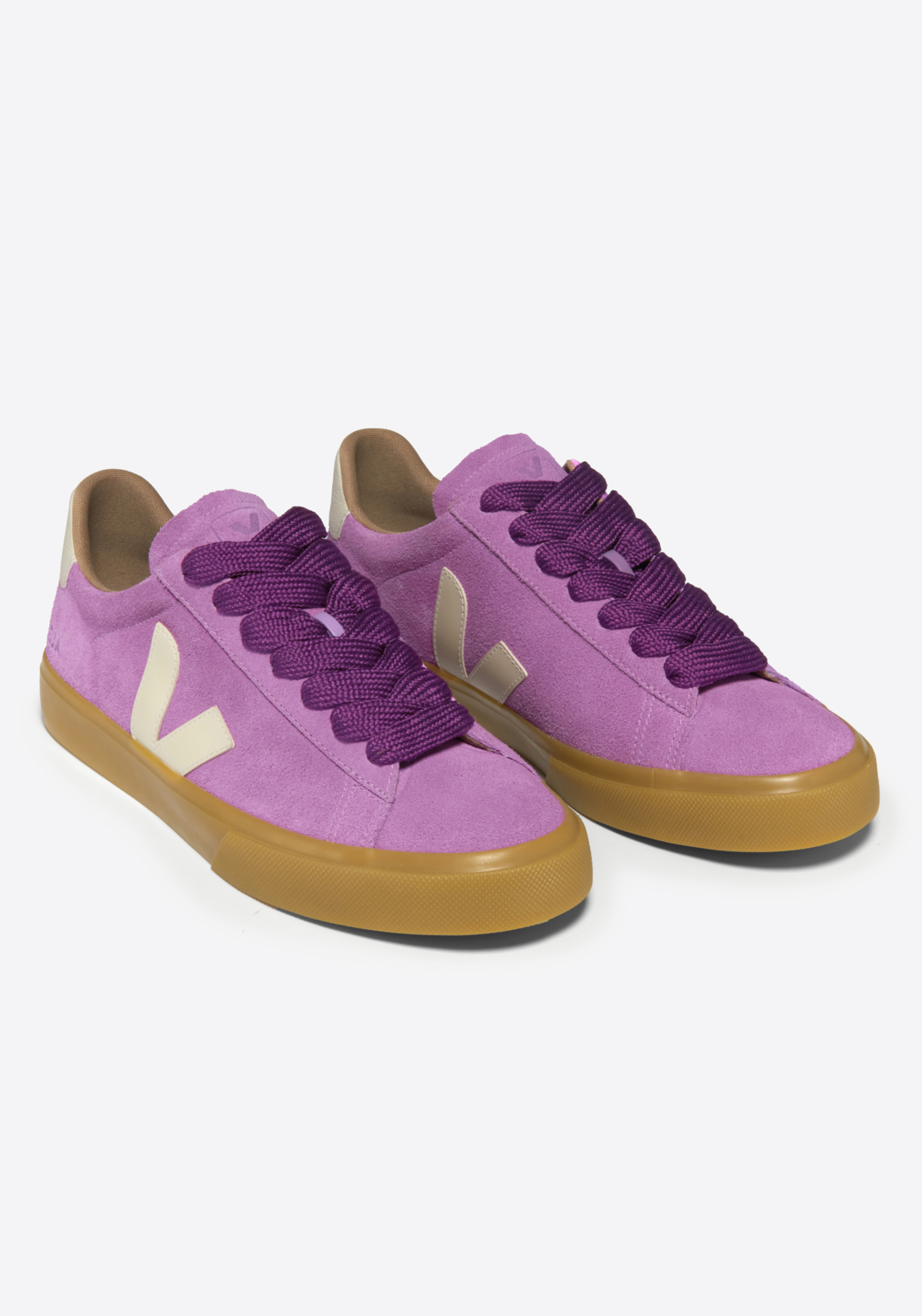 Veja Sneaker Campo Bold Suede Mulberry Pierre