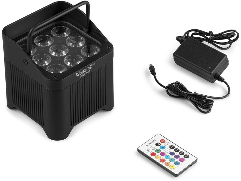 BeamZ Pro Bodenstrahler BBP48 Kompakter akkubetriebener Scheinwerfer mit 12 W LEDs