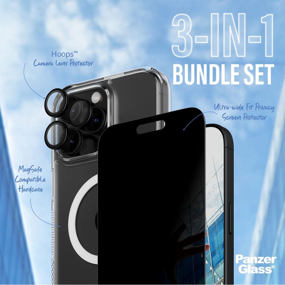 PanzerGlass - iPhone 16 Pro Max 6.9'' 3-in-1 Privacy P Bundle