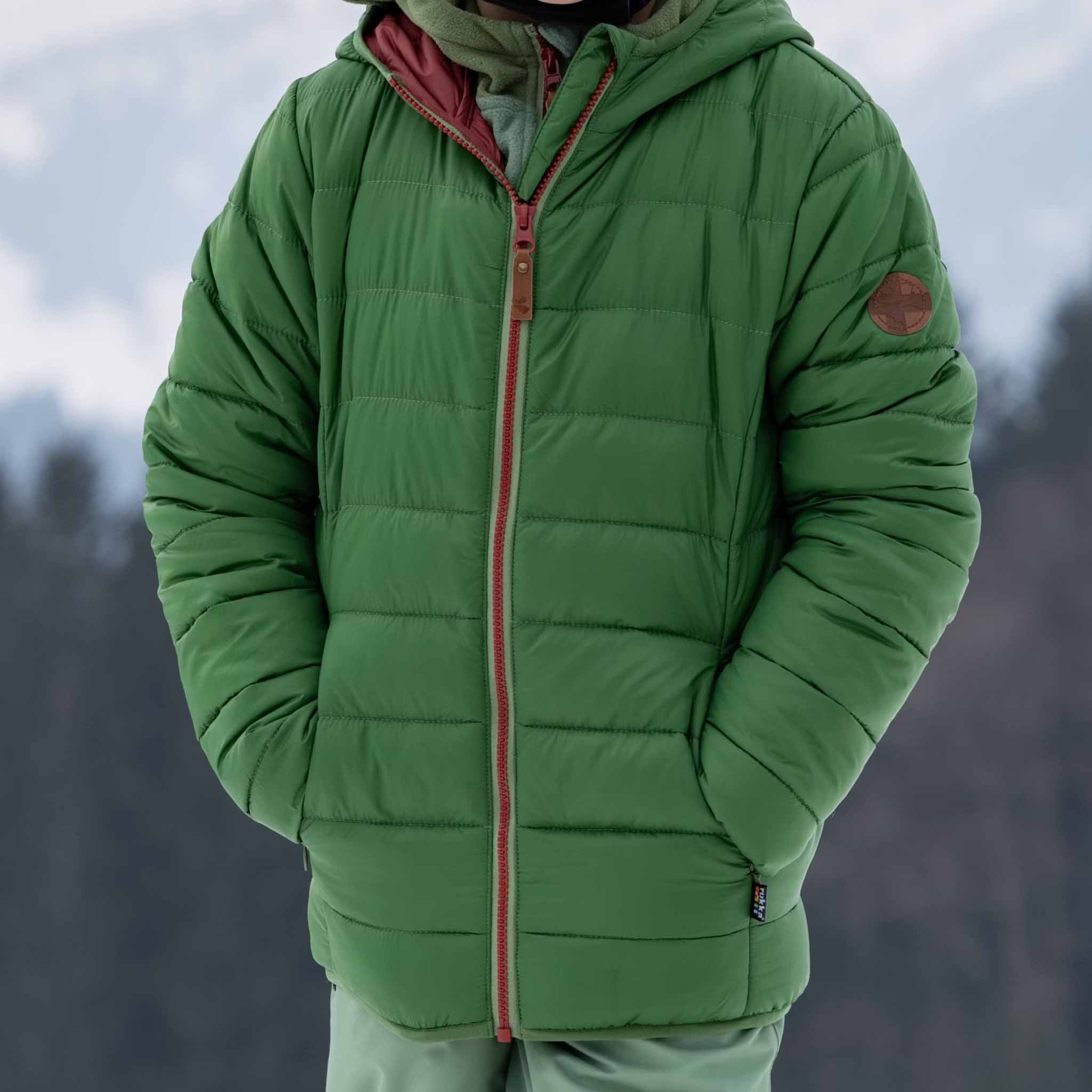 Kinder Thermo Jacke Pac Jac Vineyard Green