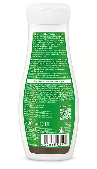 Weleda Skin Food Body Lotion<br>200 ml, Flasche, Lotion, (n)