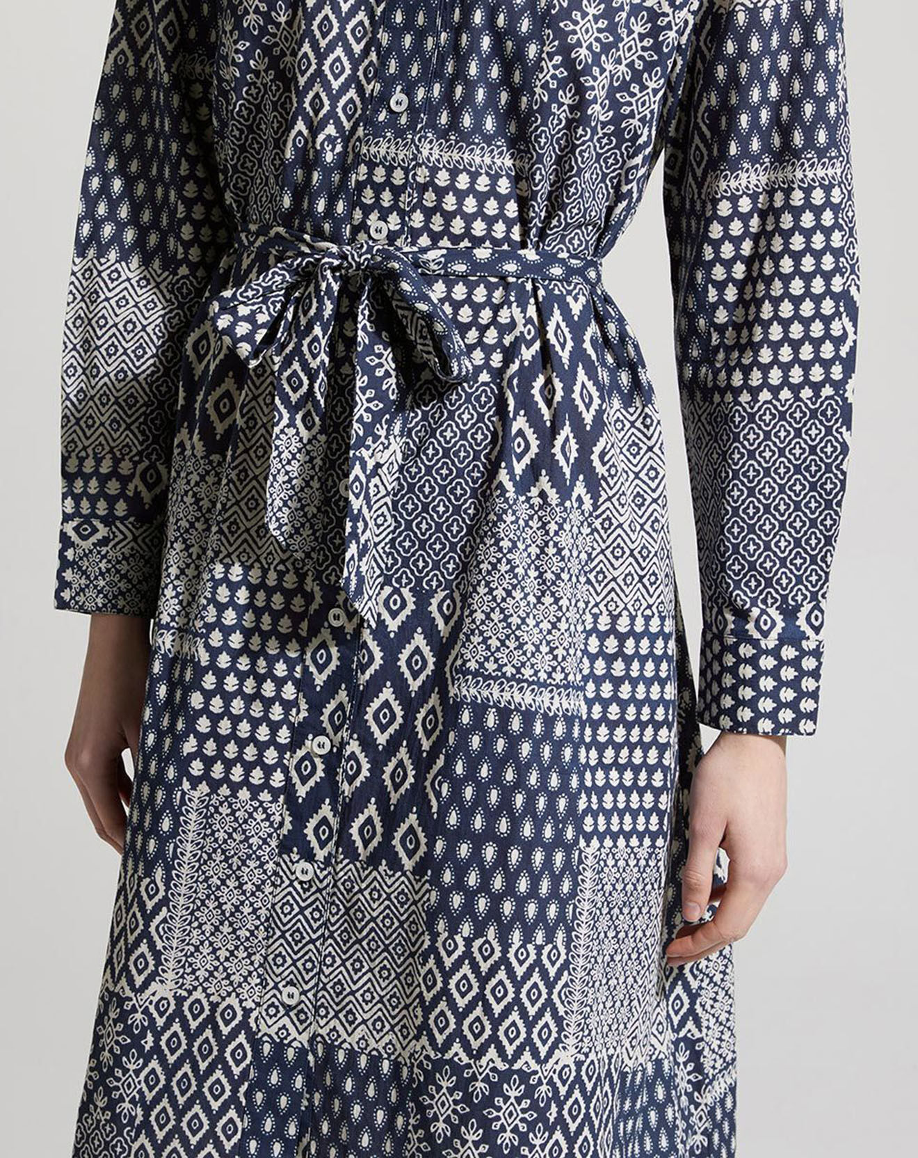 Jodhpur Robe Ramelia indigo/blanc