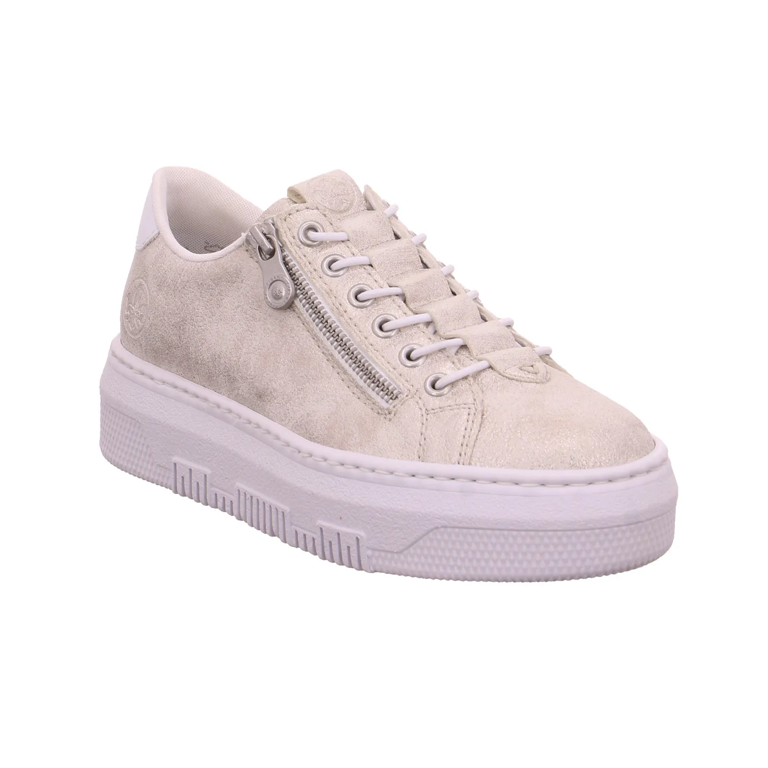 RIEKER Sneaker Gold Lederimitat