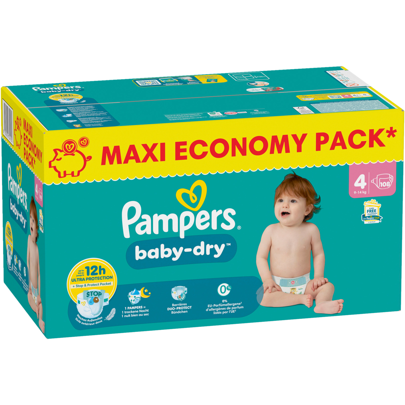 Pampers Baby Dry Grösse 4 108 Windeln