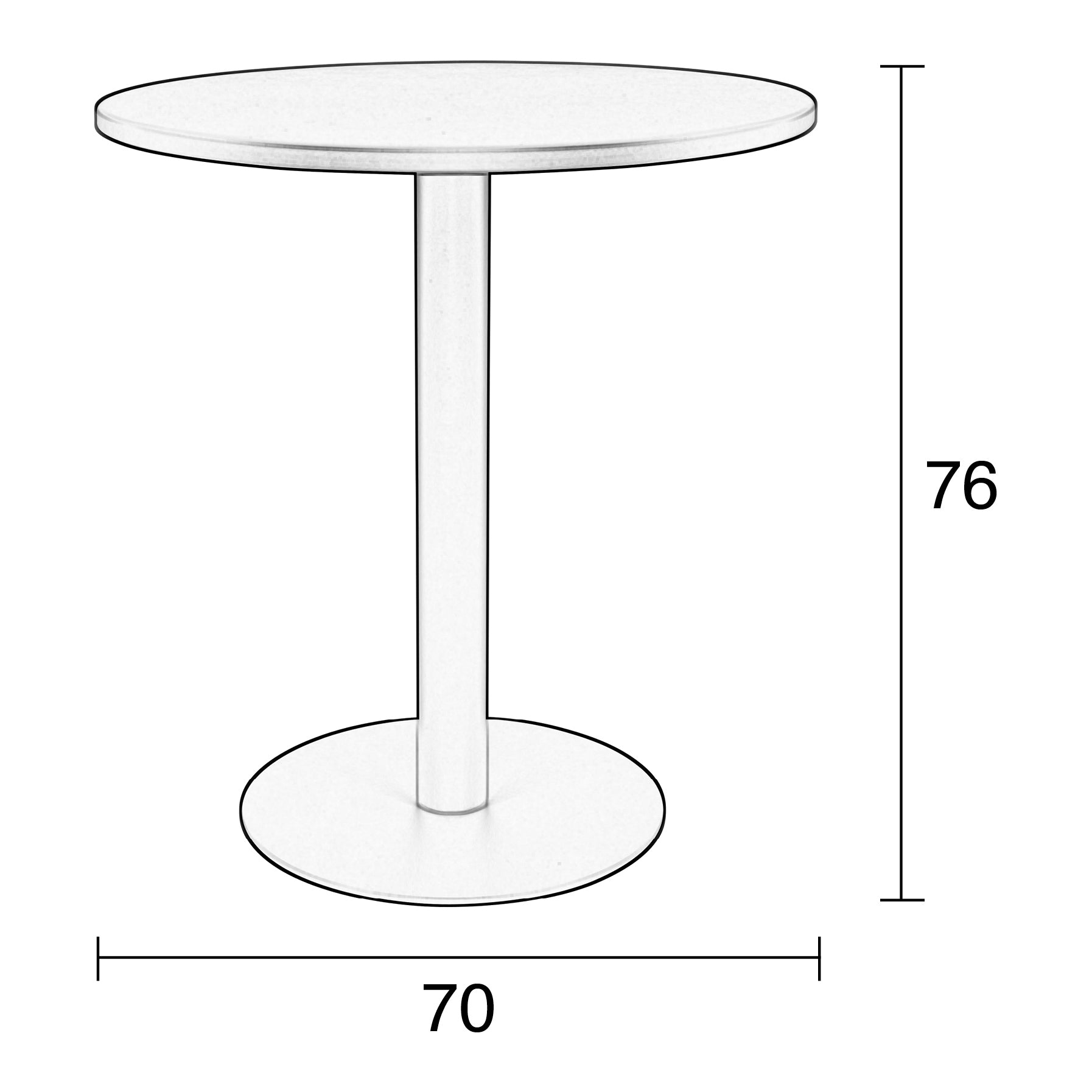 Zuiver Metsu Tuintafel Ã 70 cm