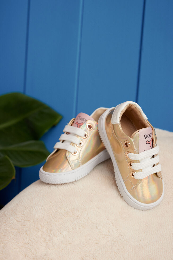 SHOESME gouden shoesme lage sneakers bn24s010