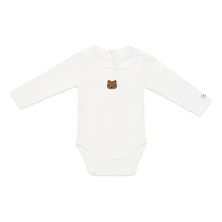Donsje Body Coton Bio Ours Davo | Blanc