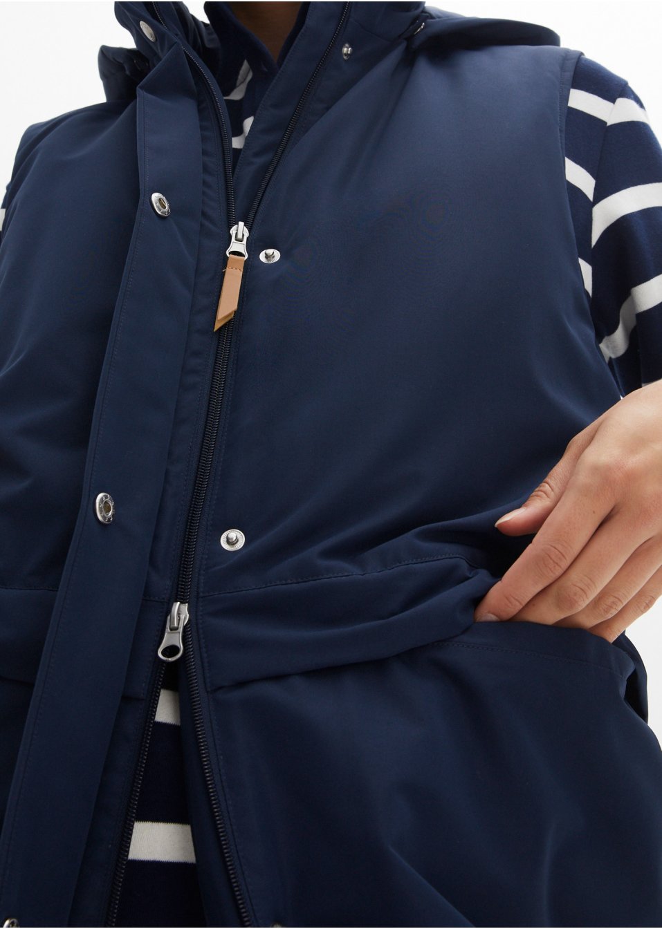 Veste sans manches, doublée