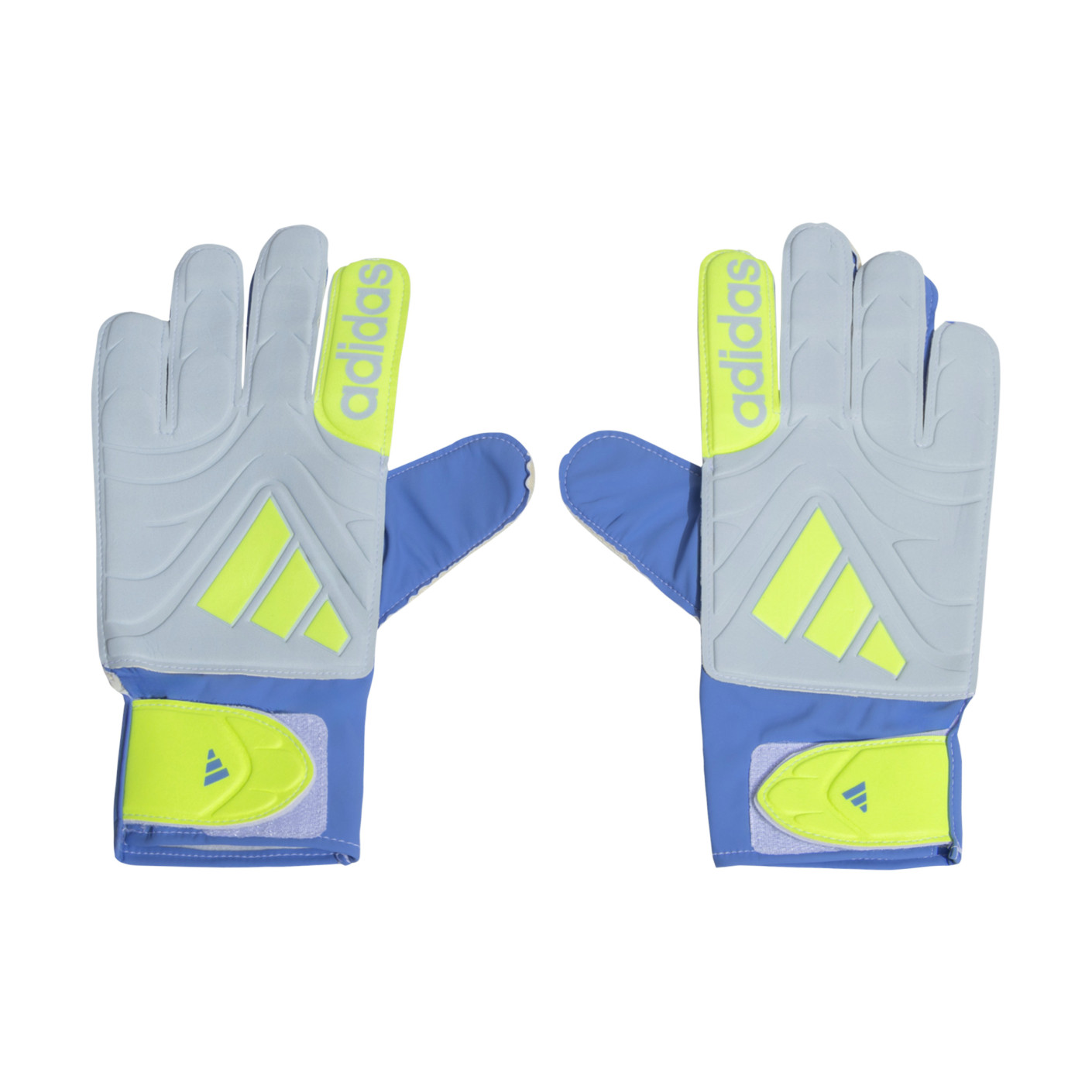 Adidas Copa Club Keepershandschoenen Grijs Blauw Neongeel