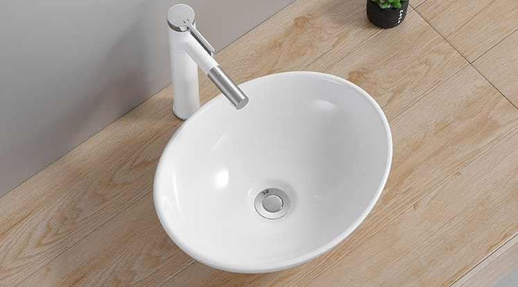 Saniclear Queen waskom 40x33cm wastafel wit