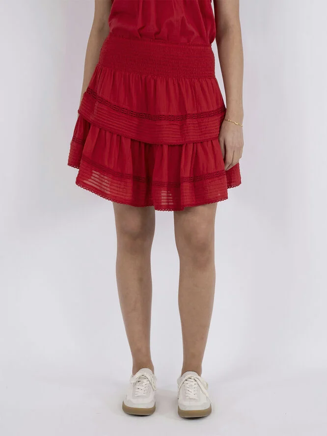 Neo Noir Kenia S Voile Skirt Red