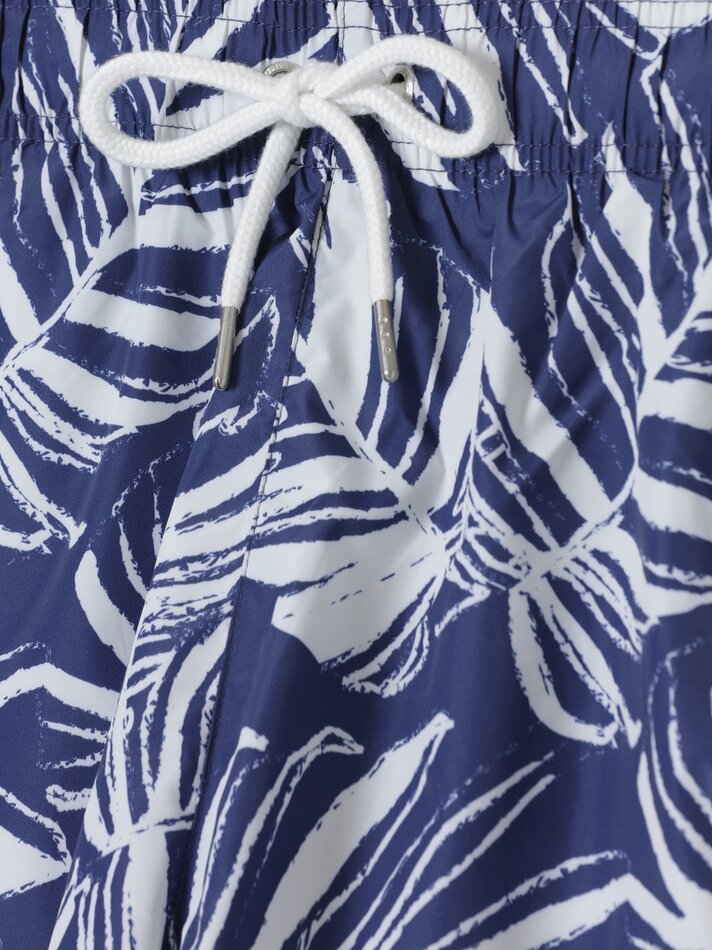 Maiô estampado - Azul-marinho