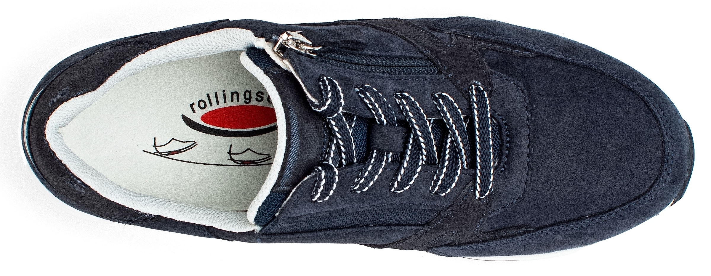 Gabor Rollingsoft Keilsneaker  mit OPTIFIT-Wechselfussbett, Freizeitschuh, Halbschuh, Schnürschuh