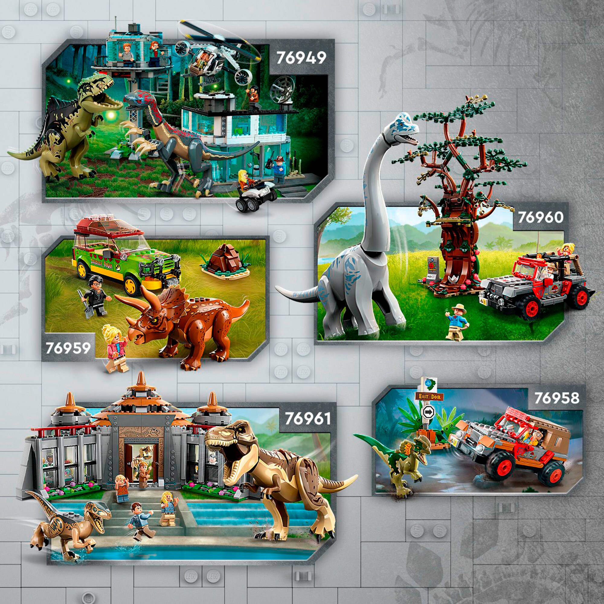 LEGO Konstruktionsspielzeug Jurassic World Dinosaurier-Fossilien: T.-Rex-Kopf