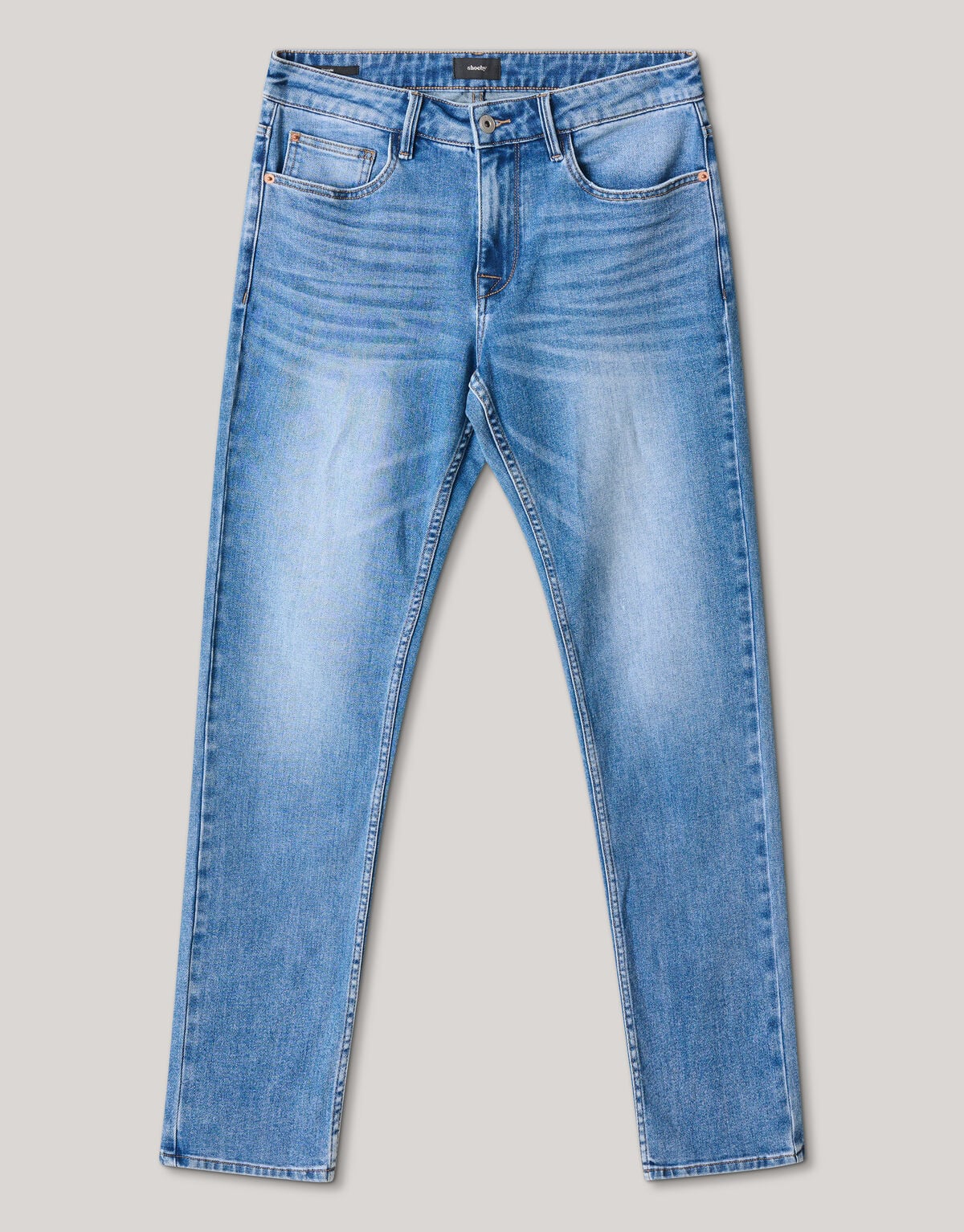 Slim Straight Fit Jeans Mediumstone L30