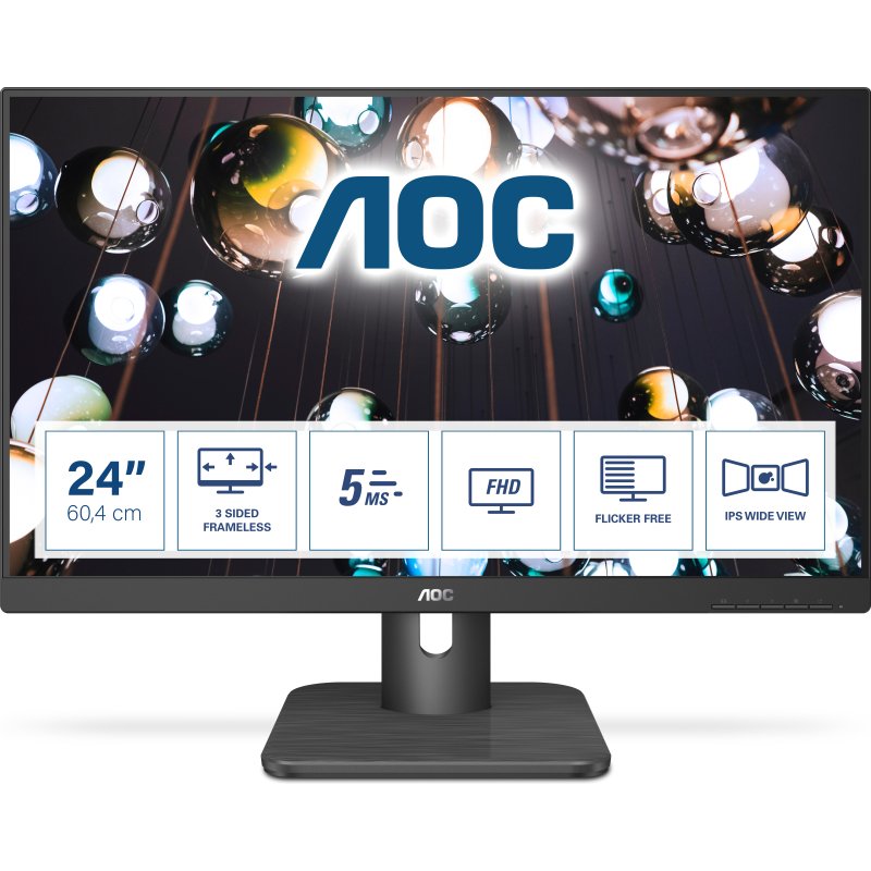 AOC E1 24E1Q écran plat de PC 60,5 cm (23.8