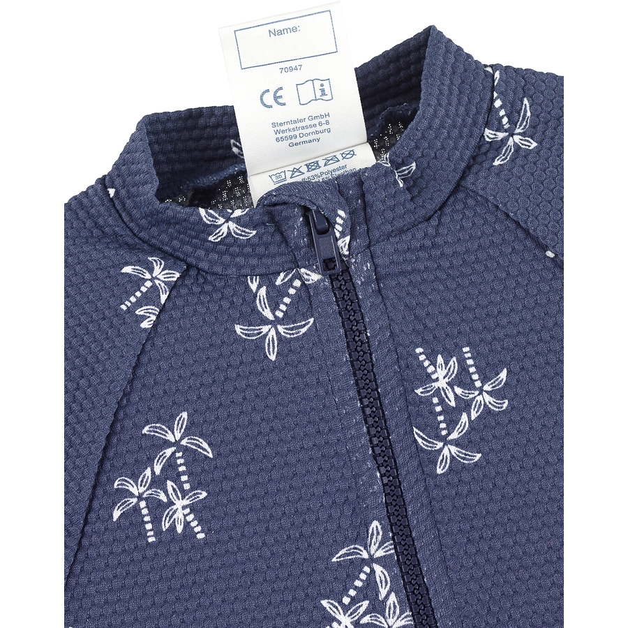 Sterntaler Langarm-Schwimmshirt Palmen blau