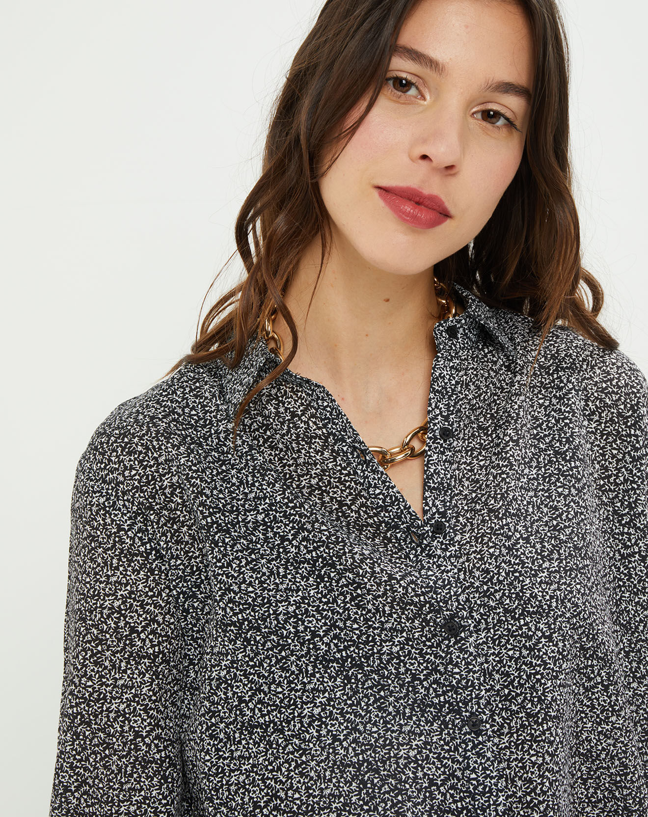 Harris Wilson Chemise Margot imprimée noire