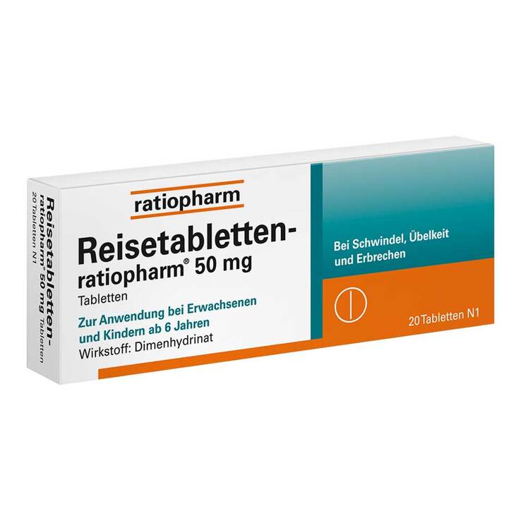 Reisetabletten-ratiopharm®, 20 St